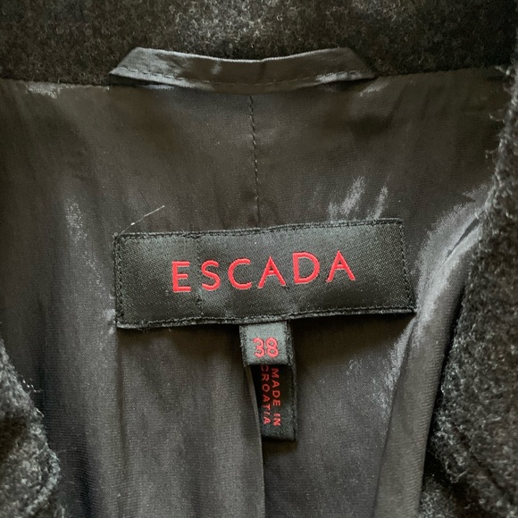 Escada wool blend dark grey blazer, size 38 - Picture 3 of 12